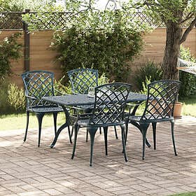 vidaXL Trädgårdsstol Green Metal Standard Durable Outdoor Furniture 42002707
