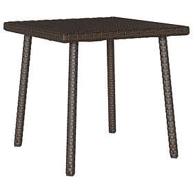 vidaXL Soffbord för trädgården rektangulärt brunt 40x40x37 cm