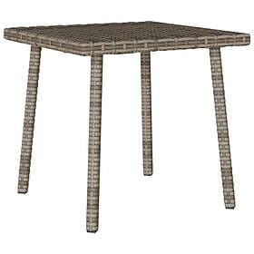 vidaXL Soffbord för trädgården rektangulärt grått 40x40x37 cm