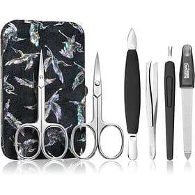 DuKaS Premium Line Solingen 126 Manikyrset fodral Silver Birds 6 st.
