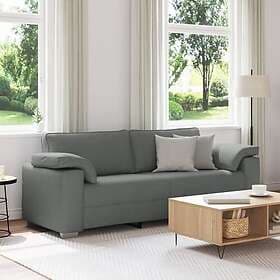 vidaXL 3-sitssoffa mörkgrå 178 cm i tyg 4105238