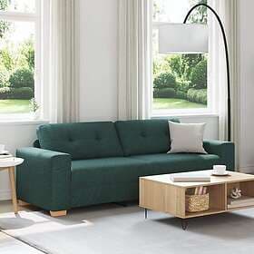 vidaXL 3-seater Sofa Dark Green 180 cm Fabric