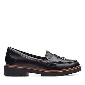 Clarks Women's Westlynn Bella Penny Loafer Black Leather UK