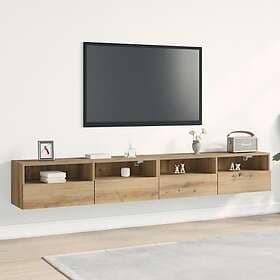 vidaXL TV Vägskåp 2 st Artisan Ek 100x30x30 cm Konstruerat trä