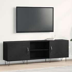 vidaXL TV-bänk Svart Ek 150x30x50 cm Konstruerat trä