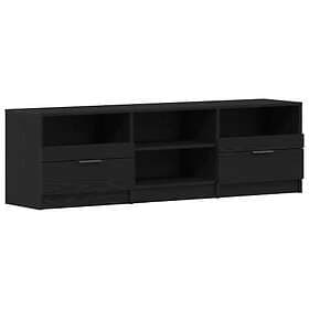 vidaXL TV-bänk Svart Ek 150x33,5x45 cm Konstruerat trä