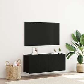 vidaXL TV Vägskåp Svart Ek 100x30x41 cm Konstruerat trä