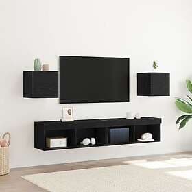 vidaXL TV Furniture Black Oak 30.5x30x30 cm