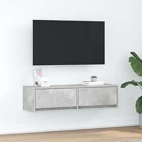 vidaXL TV-skåp Betonggrå Konstruerat trä 100 x 31 x 25,5 cm