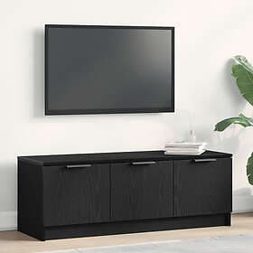 vidaXL TV Stand 102x35x36.5 cm Black Oak Engineered Wood