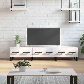 vidaXL TV Stand white high gloss 150x36x30 cm constructed wood