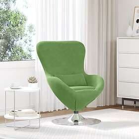 vidaXL Egg Armchair Light Green Velvet