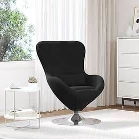 vidaXL Äggstol Armchair (Black Velvet)