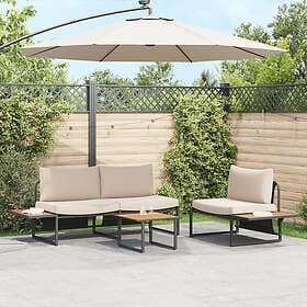 vidaXL Coffee Table 55x55x35 cm DPC Steel