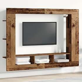 vidaXL TV-bänk Väggmonterad Gammalt trä 152x22x113 cm