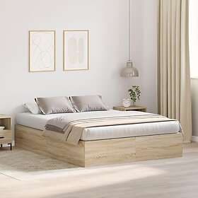 vidaXL Bed Frame Sonoma Oak 160x200 cm