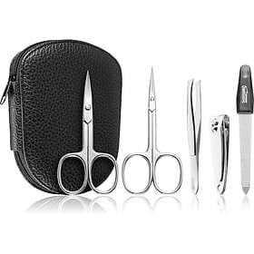 DuKaS Premium Line Solingen 112 Manikyrset Läderfodral för män 5 st.