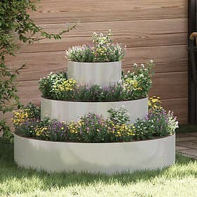 vidaXL Metal Pot Galvanized Steel Ø 90 cm Durable Metal Pot