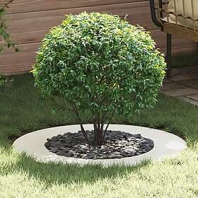 vidaXL Vit Metallkruka Vit Metall 80 cm i diameter Vit Metallkruka