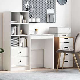 vidaXL Minimalistiskt Skrivbord Vitt Spånskiva 60 x 40 x 76 cm Hållbart