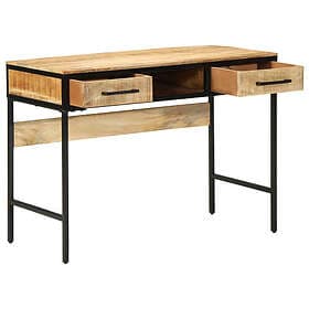 vidaXL Skrivbord 100x50x75 cm Massivt Trä Grovt Mango