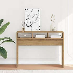 vidaXL Konsolbord artisan ek 105x30x80 cm konstruerat trä
