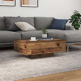 vidaXL Coffee Table 85x55x31 cm Recycled Wood LED