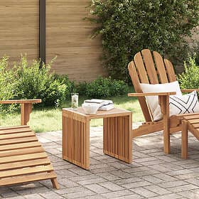 vidaXL Trädgårds sidobord 45x42.5x45 cm teak Massivt