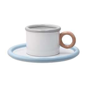 Scandi Living Chunky Coffee Cup with Saucer
