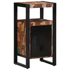 vidaXL Badrumsskåp Flerfärgat 40x35x75 cm Massivt Trä Återvunnet