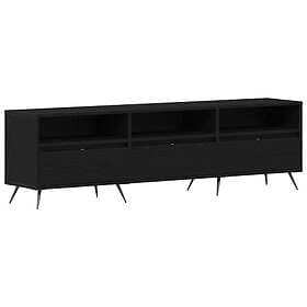 vidaXL TV Stand 150x30x44.5 cm Engineered Wood Black