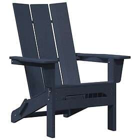 vidaXL Vikbara Adirondack Stolar 2 st Marinblå 74,5x80.5x90 cm HDPE 3537422
