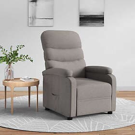 vidaXL Reclinerfåtölj taupe tyg 342708