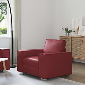 vidaXL Armchair Burgundy 59 cm Faux Leather