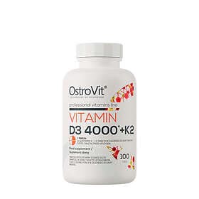 OstroVit Vitamin D3 4000 IU + K2 100 Tablets