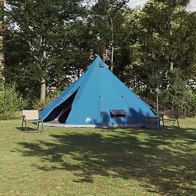 vidaXL Familjetält Tipi Blå 12-Personers Vattentåligt