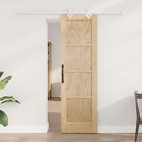vidaXL Sliding Door Solid Pine 61x198.5 cm