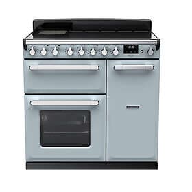 Rangemaster Estel Deluxe ESDL90EIPMSB/CM1 90cm Misty Blue Chrome