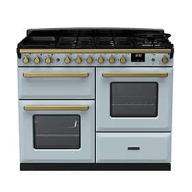 Rangemaster Estel Deluxe ESDLO110DFPMSB/AB1 110cm Misty Blue Antique Brass