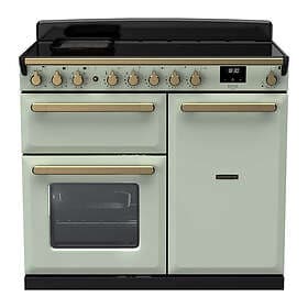 Rangemaster Estel Deluxe ESDL100EIPMNT/AB1 100cm Misty Blue Antique Brass