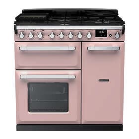 Rangemaster Estel Deluxe ESDL90DFPPPK/CM1 90cm Pale Pink Chrome