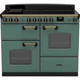 Rangemaster Classic Deluxe OC Mineral Green Antique Brass