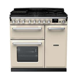 Rangemaster Estel Deluxe ESDL90DFPPCR/CM1 90cm Cream Chrome