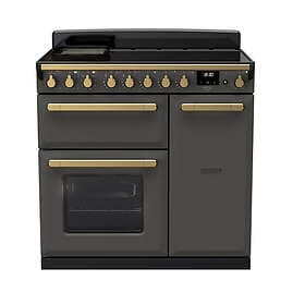 Rangemaster Estel Deluxe ESDL90EIPSLT/AB1 90cm Slate Antique Brass
