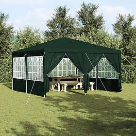 vidaXL Party Tent with 8 Sidewalls 4x4 m PE