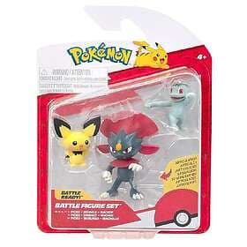 Pokemon Battle Figure 3-Figure Pack Pichu, Weaville & Machop