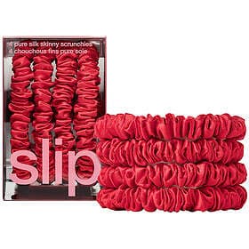 Slip Pure Silk Skinny Scrunchies Red
