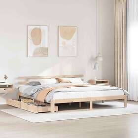 vidaXL Bed Frame with Drawers without Mattress 180x200 cm Super King