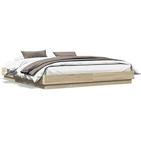 vidaXL Bed Frame without Mattress Sonoma Oak 180x200 cm Super King