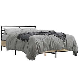 vidaXL Bed Frame without Mattress Sonoma Oak 120x190 cm Small Double
